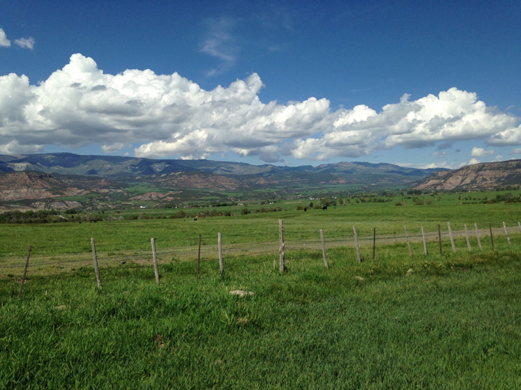 Looking North at Rosey's Ranch`